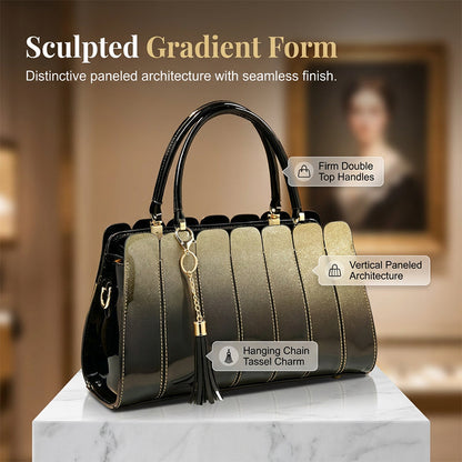 Women's Glossy Gradient Satchel Bag