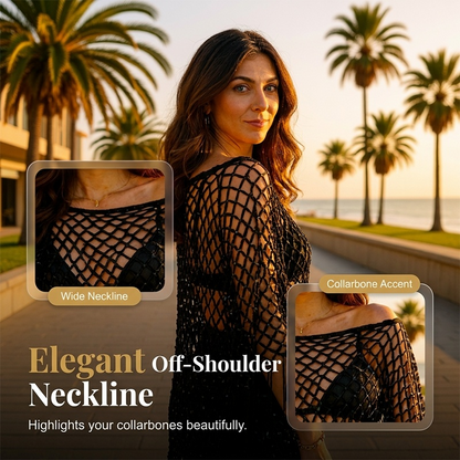 🏖️LAST DAY SALE !🔥JCUK Summer Metallic Crochet Cover-Up – Lightweight, Flowy & Effortlessly Stylish 🌊☀️