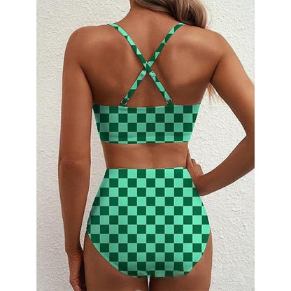👙Vacation mode: ON🌴Women's High-Waisted U-Bar Bikini Set