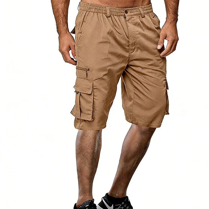 Men's Casual Cargo Shorts with Multi-Pockets