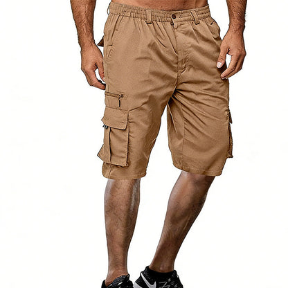 Men's Casual Cargo Shorts with Multi-Pockets