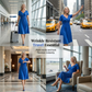 🍀LAST DAY SALE 50% OFF🍀Women’s V-Neck Short Sleeve Long Dresses