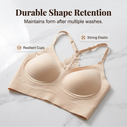 Seamless Lace Racerback Bra 👙✨ – Wire-Free, Breathable, Invisible Everyday Fit