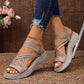🔥 49% OFF Today Only - Women's Elastic Strap Platform Sport Sandals👣 Walk All Day Without Tired Feet