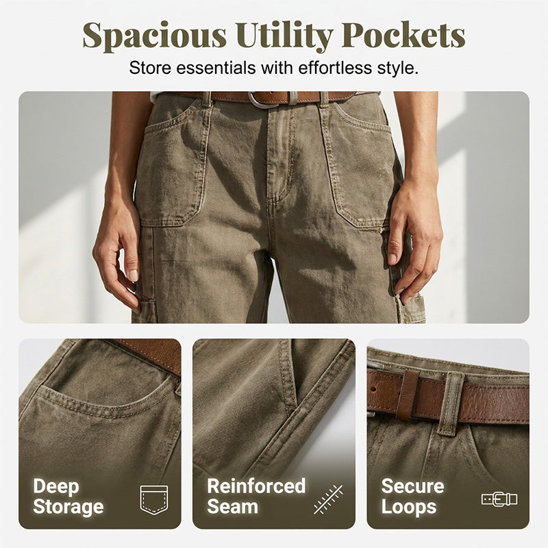 👖 LIMITED-TIME 50% OFF! 💥 Women's Relaxed Casual Cargo Capris – Utility Pockets, Breathable, Relaxed Fit ✨