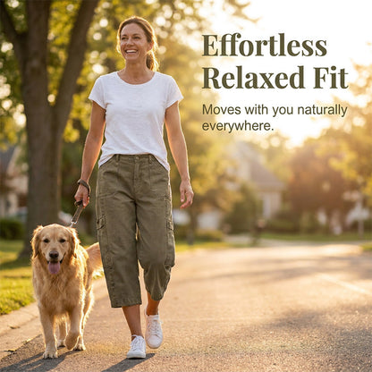 👖 LIMITED-TIME 50% OFF! 💥 Women's Relaxed Casual Cargo Capris – Utility Pockets, Breathable, Relaxed Fit ✨