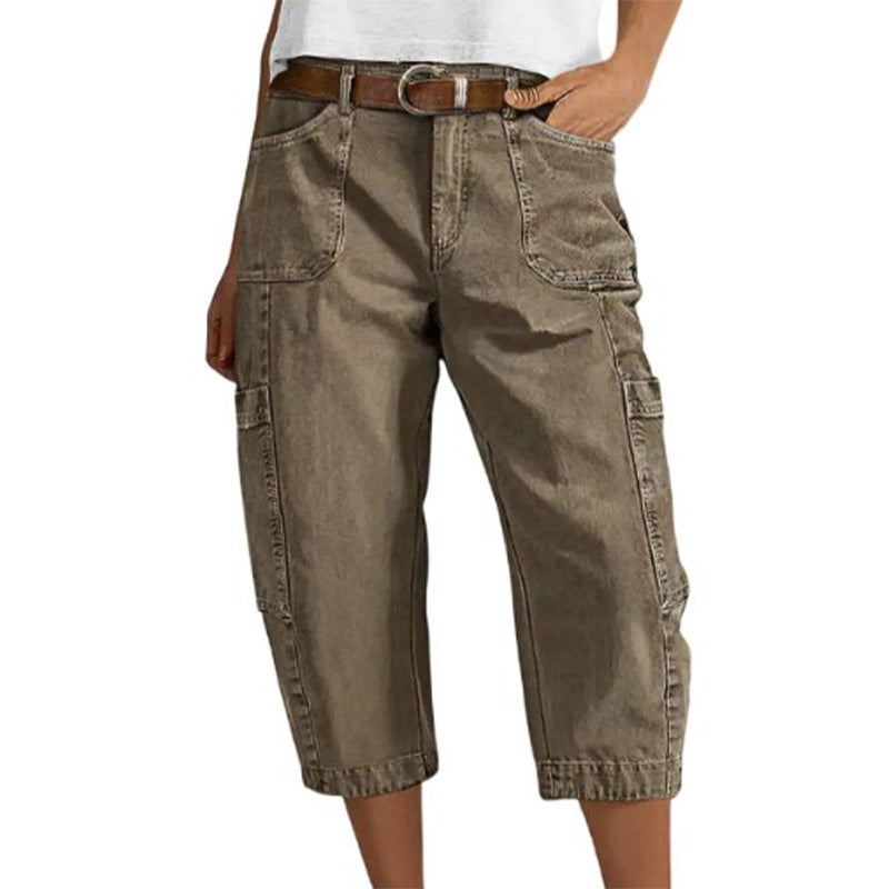 👖 LIMITED-TIME 50% OFF! 💥 Women's Relaxed Casual Cargo Capris – Utility Pockets, Breathable, Relaxed Fit ✨