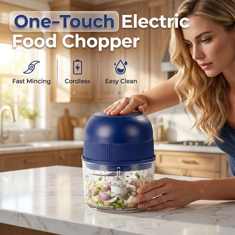 🥳 50% OFF! 🥳Mini Electric Garlic Chopper Press with Container & 💕Food processor💕