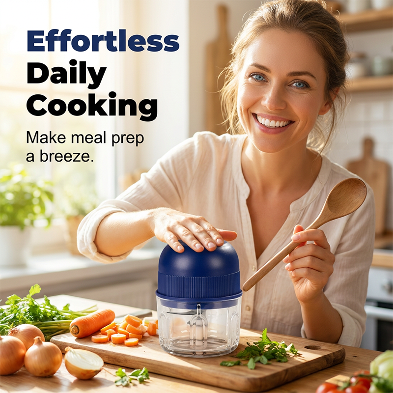 🥳 50% OFF! 🥳Mini Electric Garlic Chopper Press with Container & 💕Food processor💕
