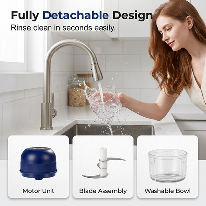 🥳 50% OFF! 🥳Mini Electric Garlic Chopper Press with Container & 💕Food processor💕