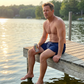 🌊 Men's Quick-Dry Swim Shorts – Lightweight Beach Shorts with Elastic Waist for Vacation, Pool & Summer