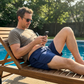 🌊 Men's Quick-Dry Swim Shorts – Lightweight Beach Shorts with Elastic Waist for Vacation, Pool & Summer
