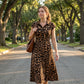 🌸 50% OFF NOW! 🌸Women's Elegant Leopard Print Lapel Dress