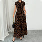 🌸 50% OFF NOW! 🌸Women's Elegant Leopard Print Lapel Dress