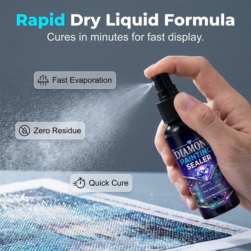 💎✨ Diamond art sealer – locks beads, glossy finish, dries fast & lasts.