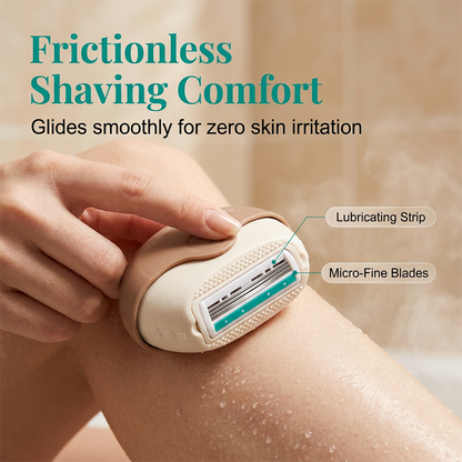 Portable 3-Layer Hair Shaver with Rotating Cover