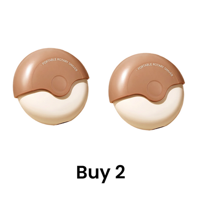 Portable 3-Layer Hair Shaver with Rotating Cover