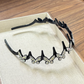 💥Wavy Crystal Headband Set - Lightweight Non-Slip Girly Feminine Hair Accessory, Sparkling Crystal-Accented Wave-Shape Band for Weddings & Everyday Wear, Girly Feminine Items