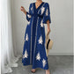 📢📢50% OFF !! ⏰Women's Elegant V-Neck Print Maxi Dress