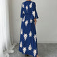 📢📢50% OFF !! ⏰Women's Elegant V-Neck Print Maxi Dress