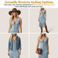 👗Retro Western Cowgirl Sleeveless Slim Midi Dress, Front Zipper Fringe Hem Vintage Suede-Look Bodycon Dress for Country Concert Vacation