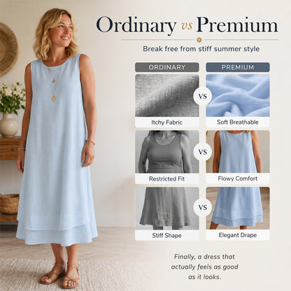 👗💗LAST DAY SALE 70% OFF⚡50K+ SOLD💕☀️Women's Summer Sleeveless Tiered Dress - Effortless & Breezy Style🔥