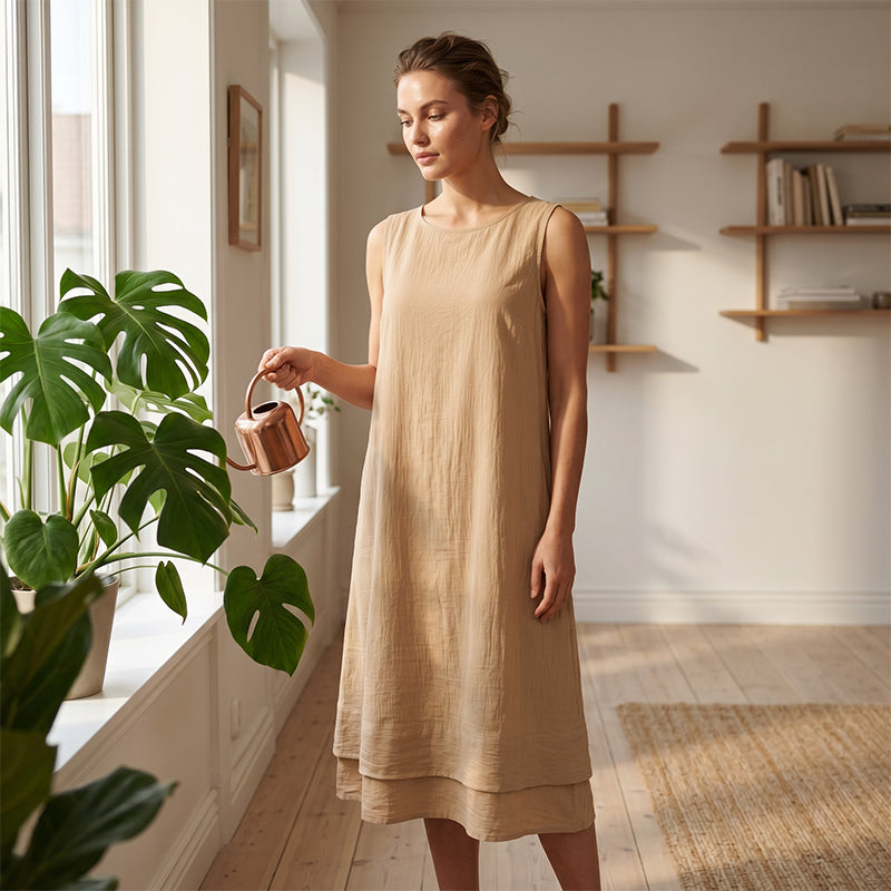 👗💗LAST DAY SALE 70% OFF⚡50K+ SOLD💕☀️Women's Summer Sleeveless Tiered Dress - Effortless & Breezy Style🔥