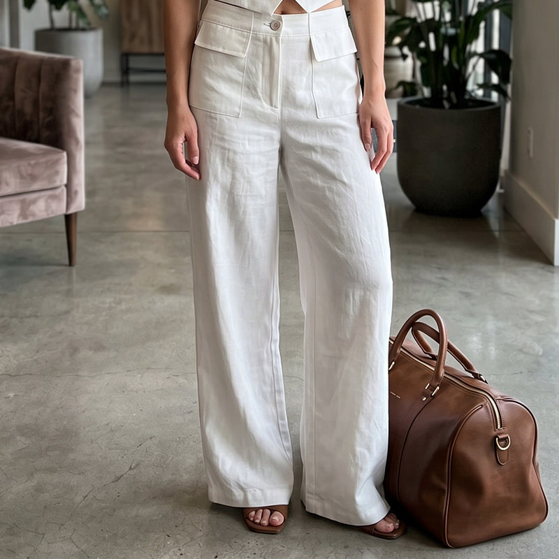 🎁2026 New Arrivals 55% OFF💥Women's Casual Cotton Linen Loose-Fitting Pants