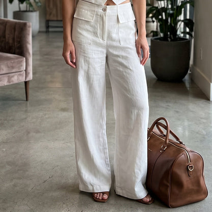 🎁2026 New Arrivals 55% OFF💥Women's Casual Cotton Linen Loose-Fitting Pants