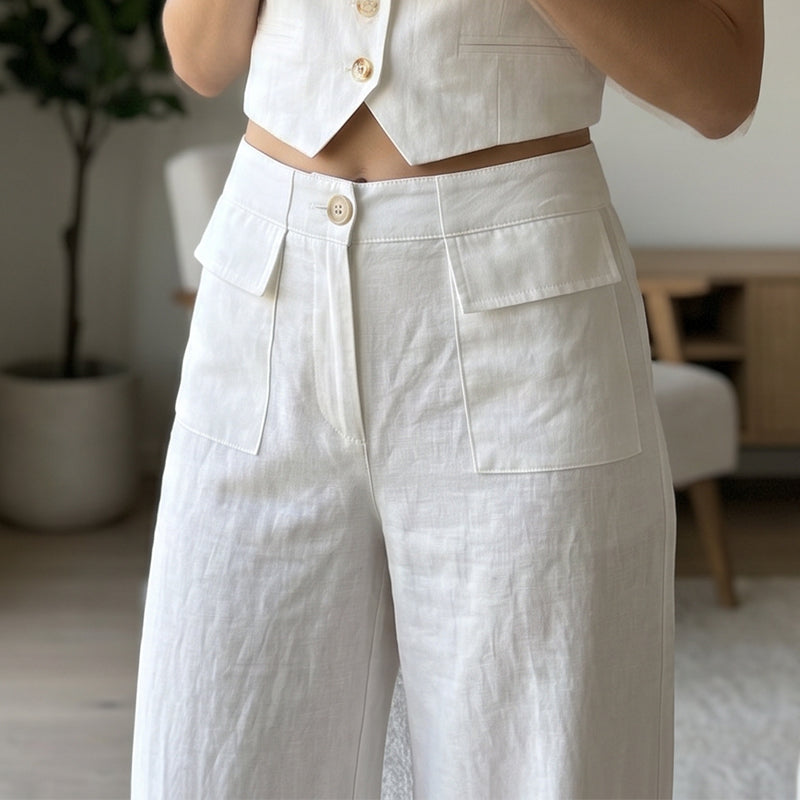 🎁2026 New Arrivals 55% OFF💥Women's Casual Cotton Linen Loose-Fitting Pants