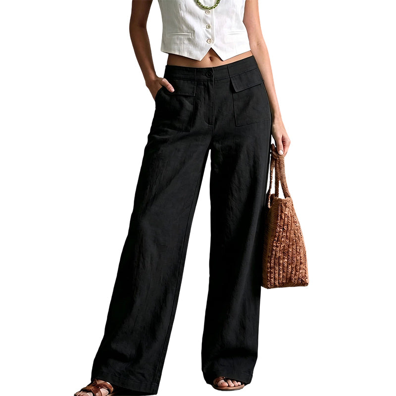 🎁2026 New Arrivals 55% OFF💥Women's Casual Cotton Linen Loose-Fitting Pants
