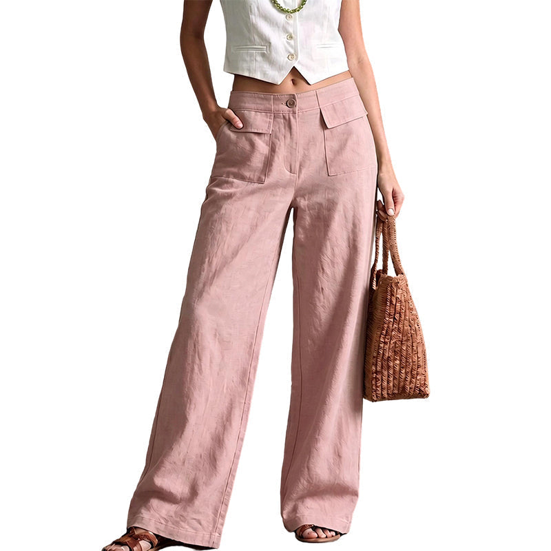 🎁2026 New Arrivals 55% OFF💥Women's Casual Cotton Linen Loose-Fitting Pants