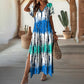 💖Last Day 40% OFF💖💃Women’s Causal V-Neck Gradient Dress