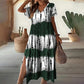 💖Last Day 40% OFF💖💃Women’s Causal V-Neck Gradient Dress