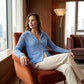 📢📢40% OFF !! ⏰2026 Women's Open-Knit Zip-Up Cardigan | Lightweight Hollow-Out Long Sleeve Sweater for Spring & Summer