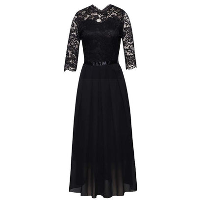 🌸😌 LIMITED TIME 50% OFF! 👚Women's Elegant Lace Bodice Maxi Dress