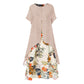 Women's Layered Look Floral Print Casual Dress