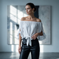 🎀 50% OFF NOW! 👚 Women Casual Off Shoulder Sweet Bow Tie Blouse – Off-shoulder style, cute bow & lightweight – Perfect for summer days & cute outfits ☀️