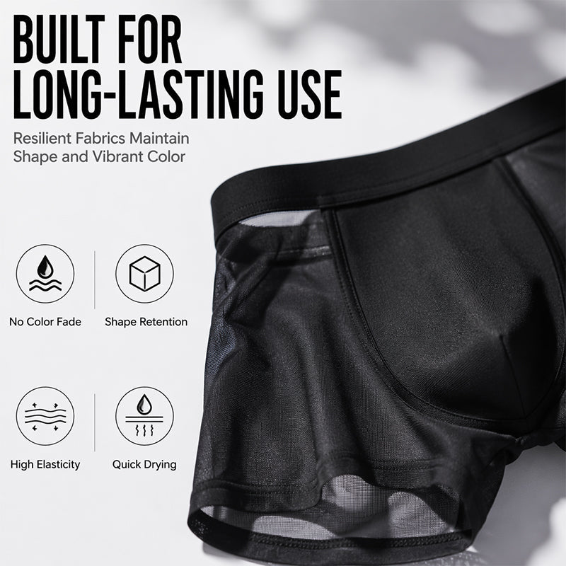 🧊🔥 LIMITED-TIME 52% OFF! Men’s Ice-Cooling Ultra-Thin Boxer Briefs – 0.45mm Lightweight Fabric, Breathable Micro-Pores & 3D Comfort Pouch