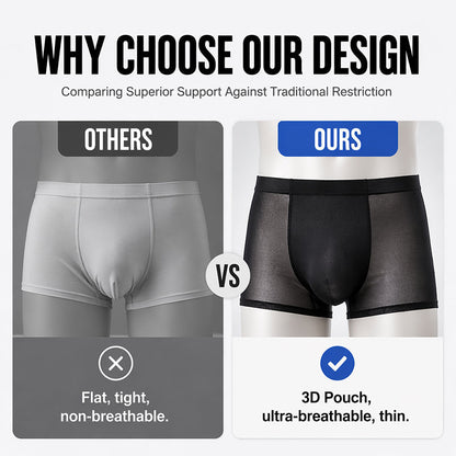 🧊🔥 LIMITED-TIME 52% OFF! Men’s Ice-Cooling Ultra-Thin Boxer Briefs – 0.45mm Lightweight Fabric, Breathable Micro-Pores & 3D Comfort Pouch
