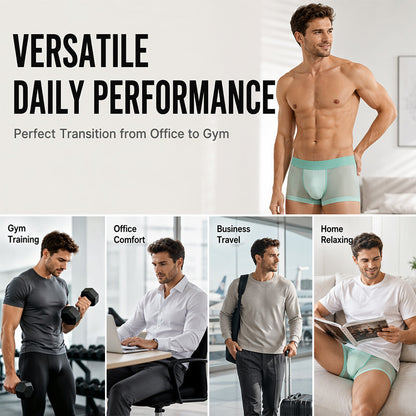 🧊🔥 LIMITED-TIME 52% OFF! Men’s Ice-Cooling Ultra-Thin Boxer Briefs – 0.45mm Lightweight Fabric, Breathable Micro-Pores & 3D Comfort Pouch