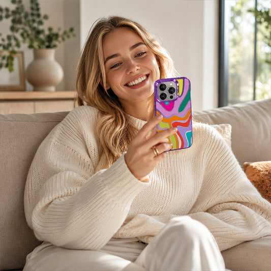Shockproof Rainbow Printed Phone Case