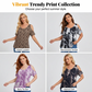 Women's Casual Scoop Neck Printed Top