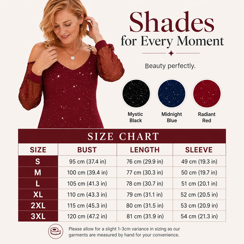 ⌛Limited-Time Offer-Women's Elegant Off-Shoulder Dress with Mesh Sleeves– Elegant, Feminine & Effortless💖