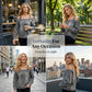 Women's Fashion Wide Strap Denim Top