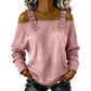 Women's Fashion Wide Strap Denim Top