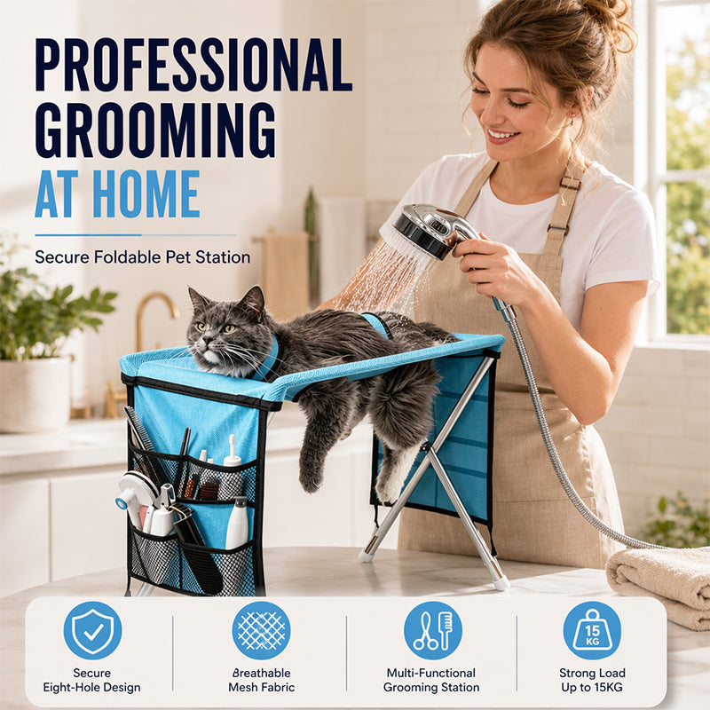 ⏳Limited-time 50% off🛋️2-in-1 Foldable Pet Grooming Bed🐱🐶