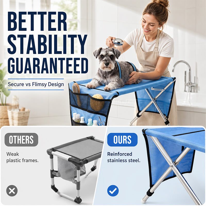 ⏳Limited-time 50% off🛋️2-in-1 Foldable Pet Grooming Bed🐱🐶