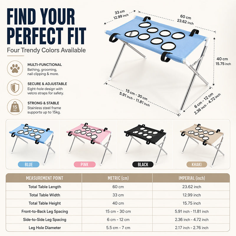 ⏳Limited-time 50% off🛋️2-in-1 Foldable Pet Grooming Bed🐱🐶