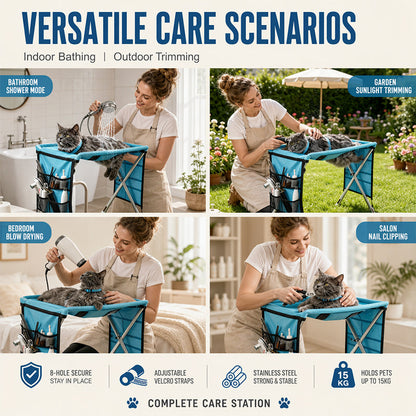 ⏳Limited-time 50% off🛋️2-in-1 Foldable Pet Grooming Bed🐱🐶